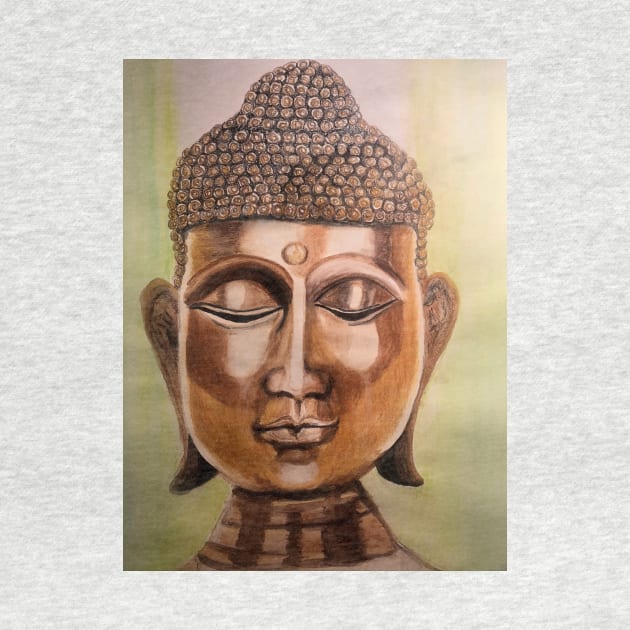 Buddha head by Art by Kerry Cortinas